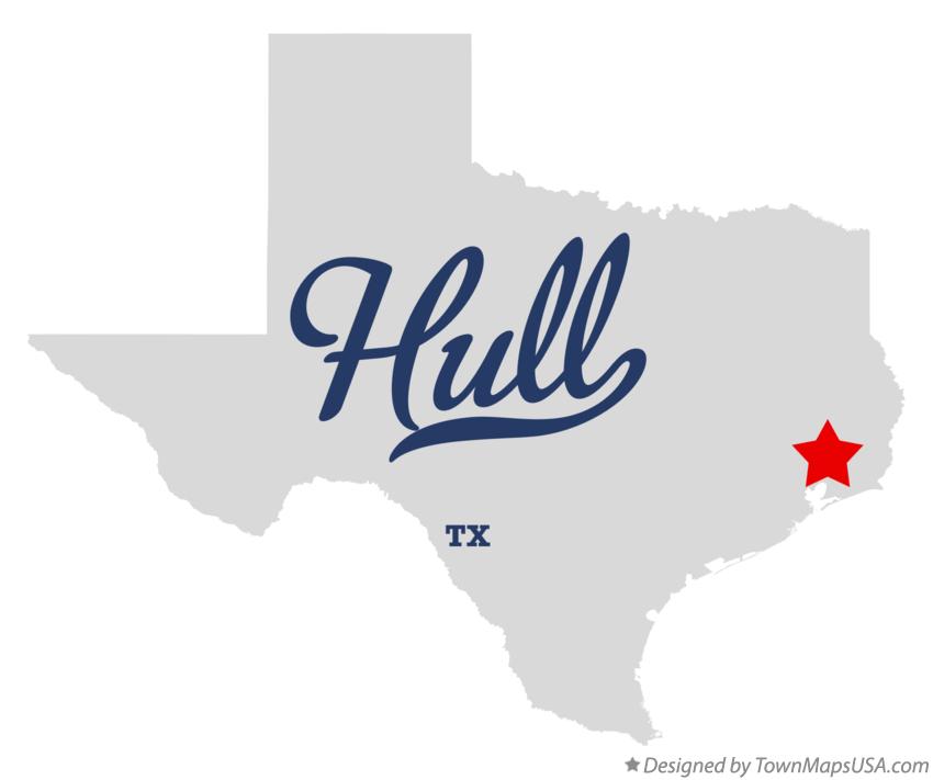 Map of Hull Texas TX