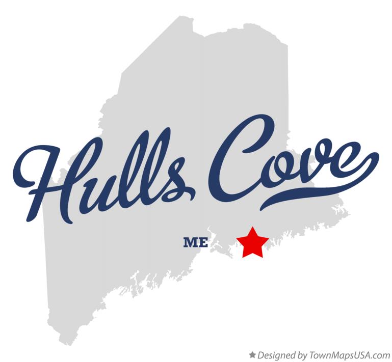 Map of Hulls Cove Maine ME