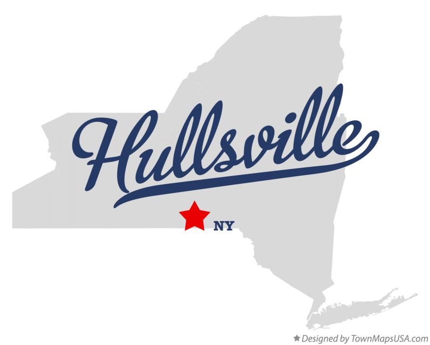 Map of Hullsville New York NY