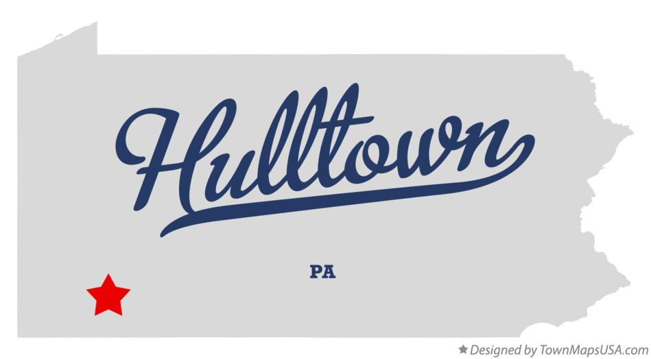 Map of Hulltown Pennsylvania PA