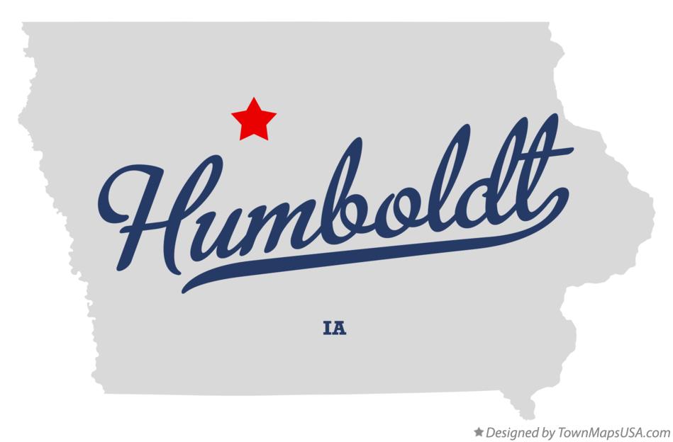 Map of Humboldt Iowa IA
