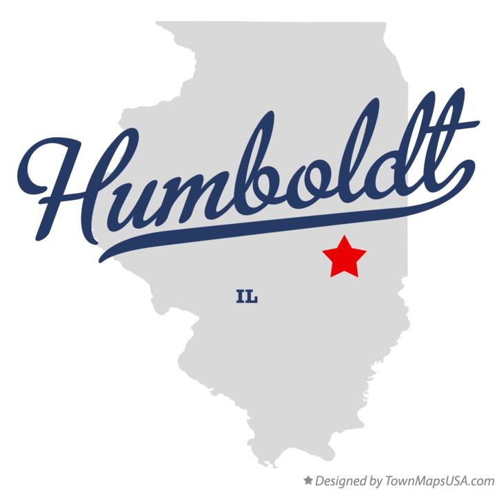Map of Humboldt Illinois IL