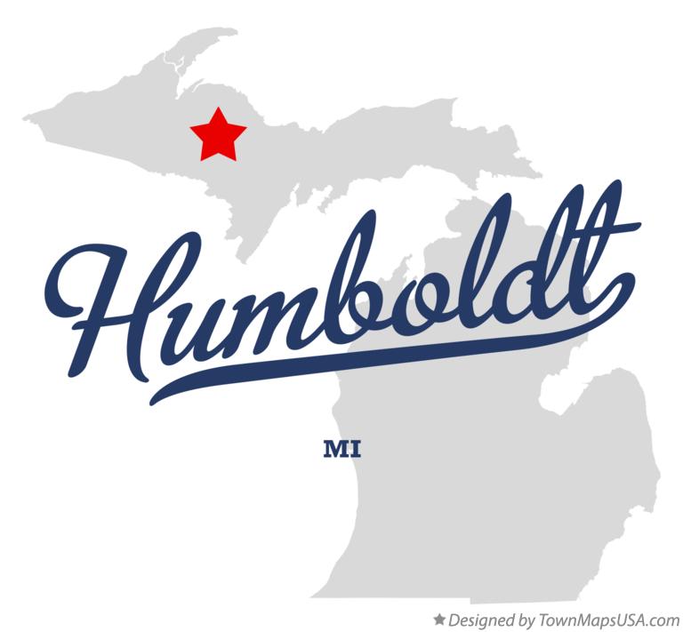 Map of Humboldt Michigan MI