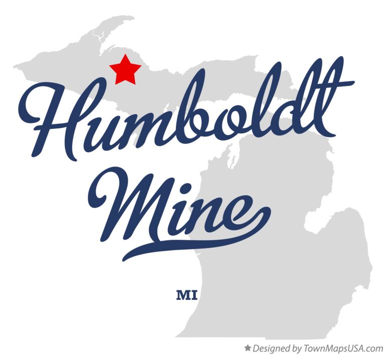 Map of Humboldt Mine Michigan MI