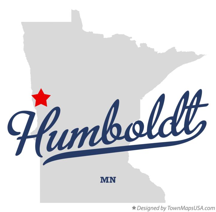Map of Humboldt Minnesota MN