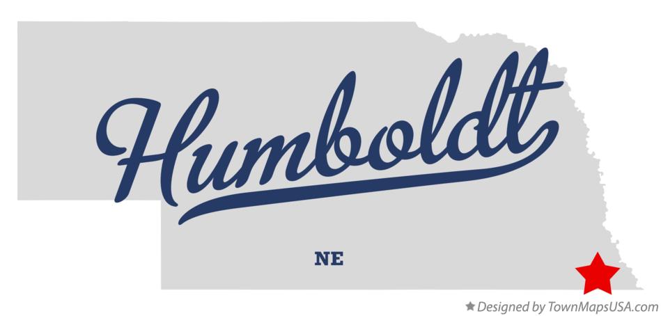 Map of Humboldt Nebraska NE