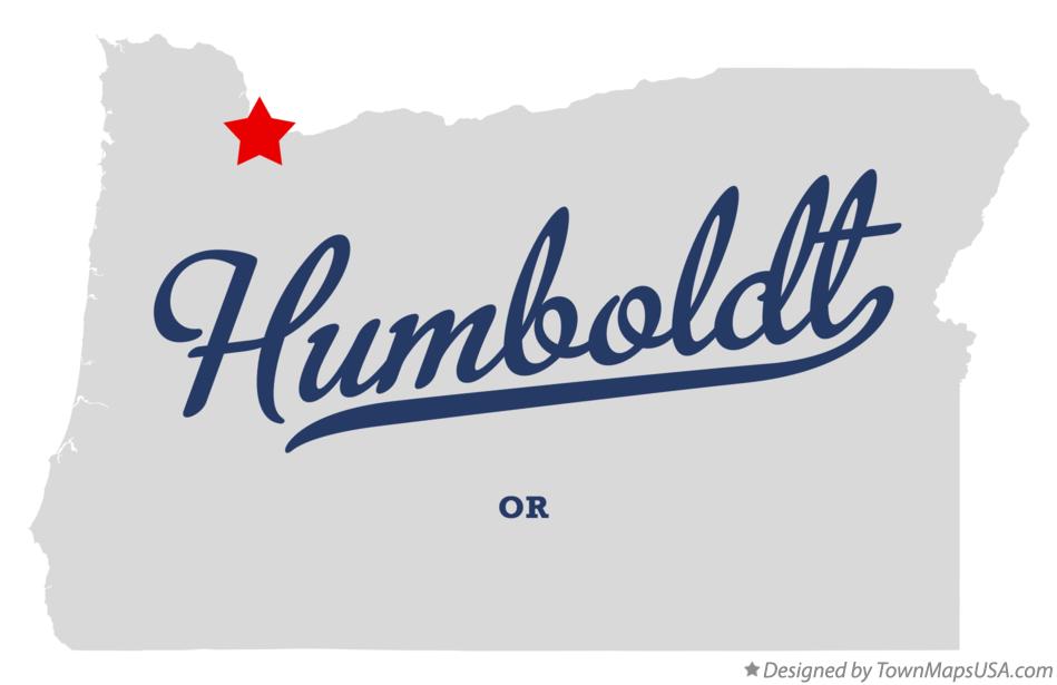 Map of Humboldt Oregon OR