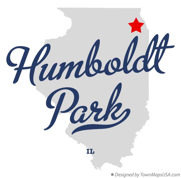 Map of Humboldt Park Illinois IL