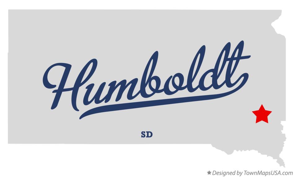 Map of Humboldt South Dakota SD