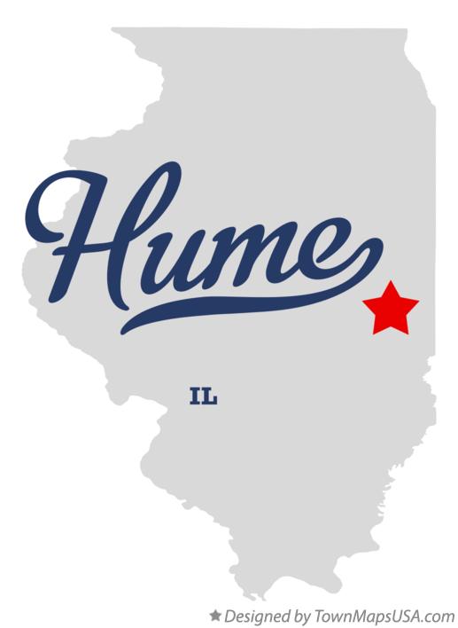 Map of Hume Illinois IL