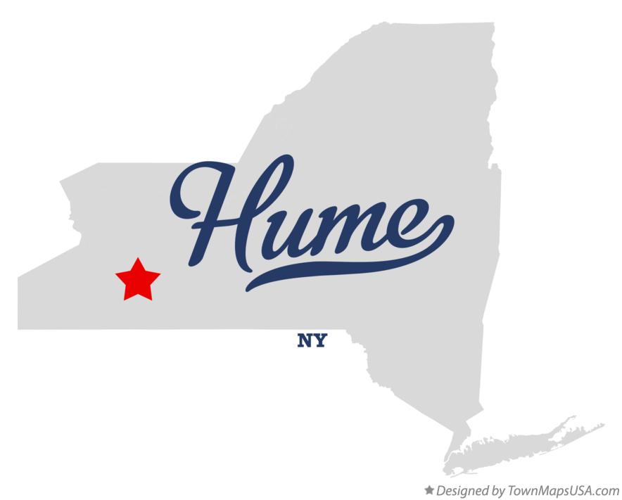 Map of Hume New York NY