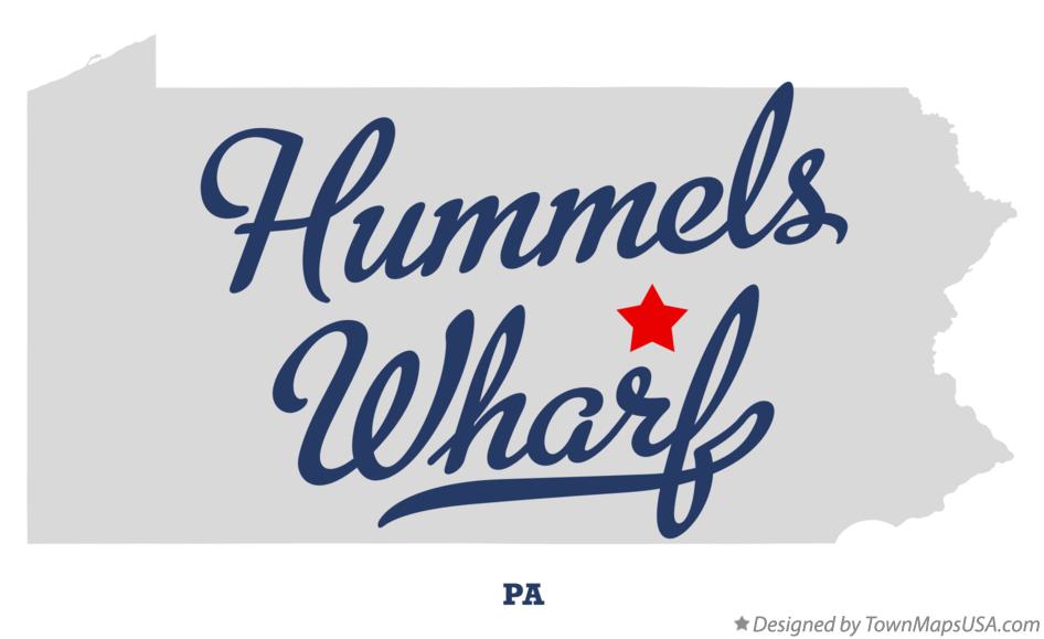 Map of Hummels Wharf Pennsylvania PA