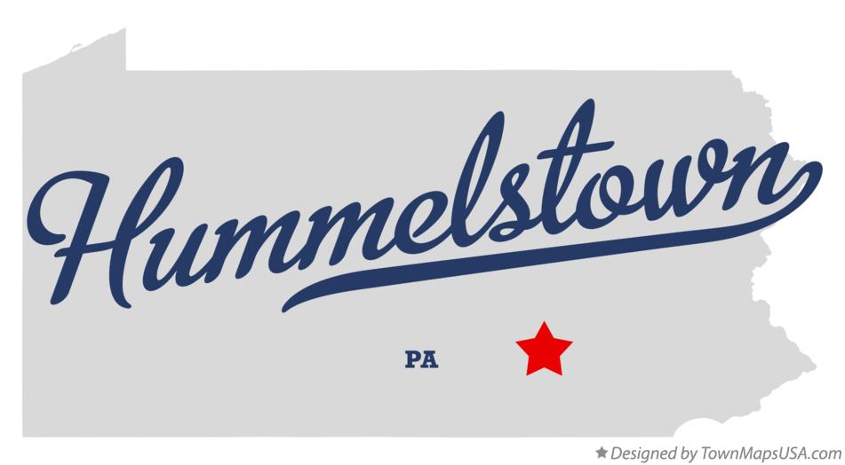 Map of Hummelstown Pennsylvania PA