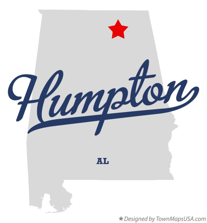 Map of Humpton Alabama AL