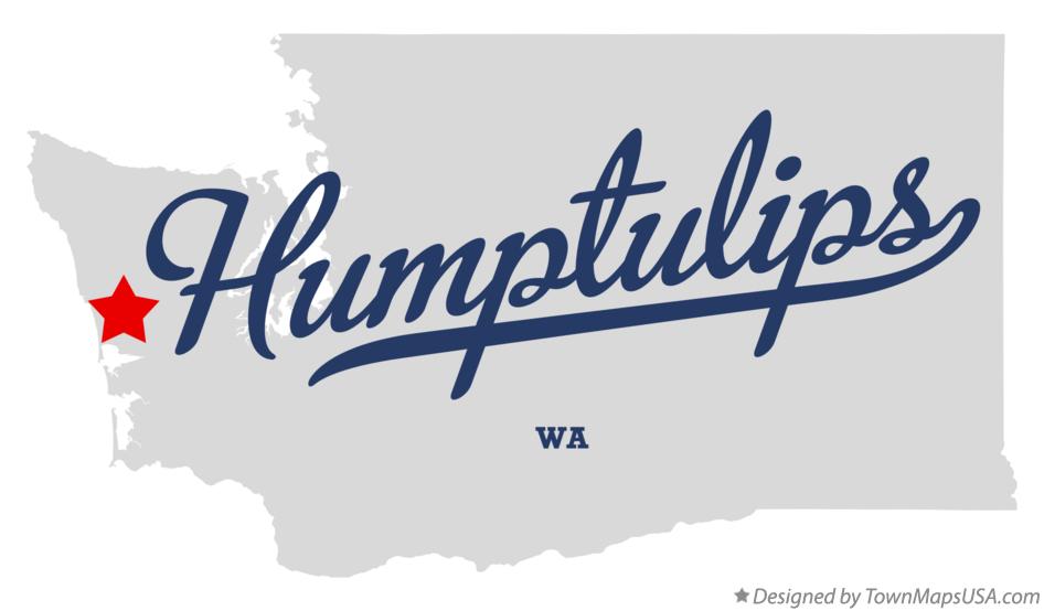 Map of Humptulips Washington WA