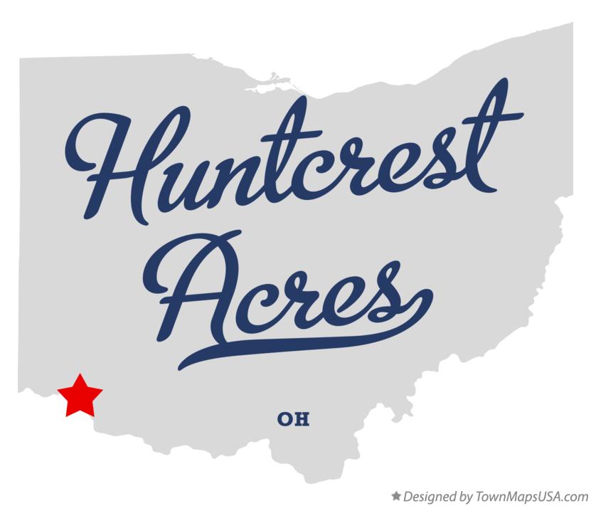 Map of Huntcrest Acres Ohio OH