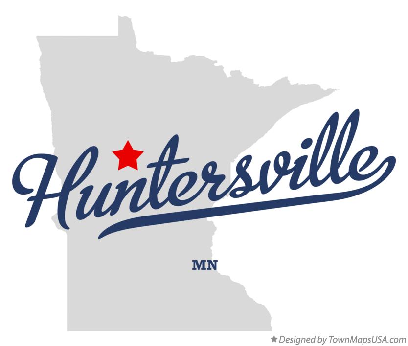 Map of Huntersville Minnesota MN