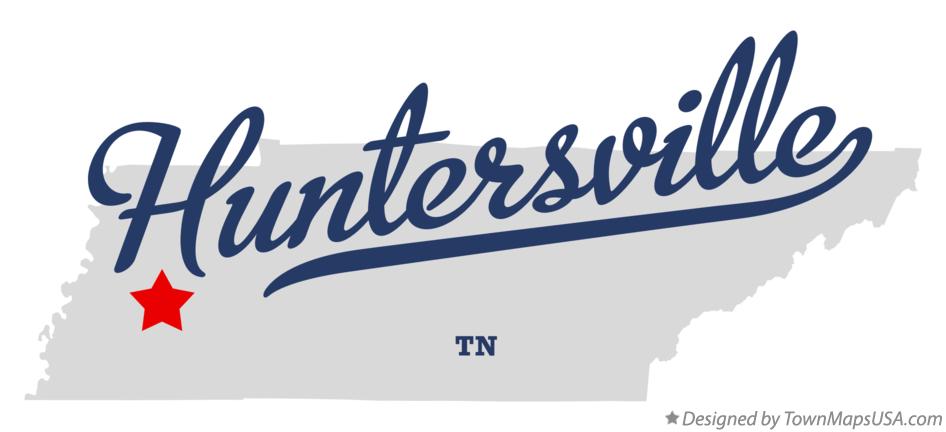 Map of Huntersville Tennessee TN