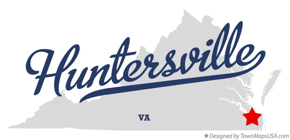 Map of Huntersville Virginia VA