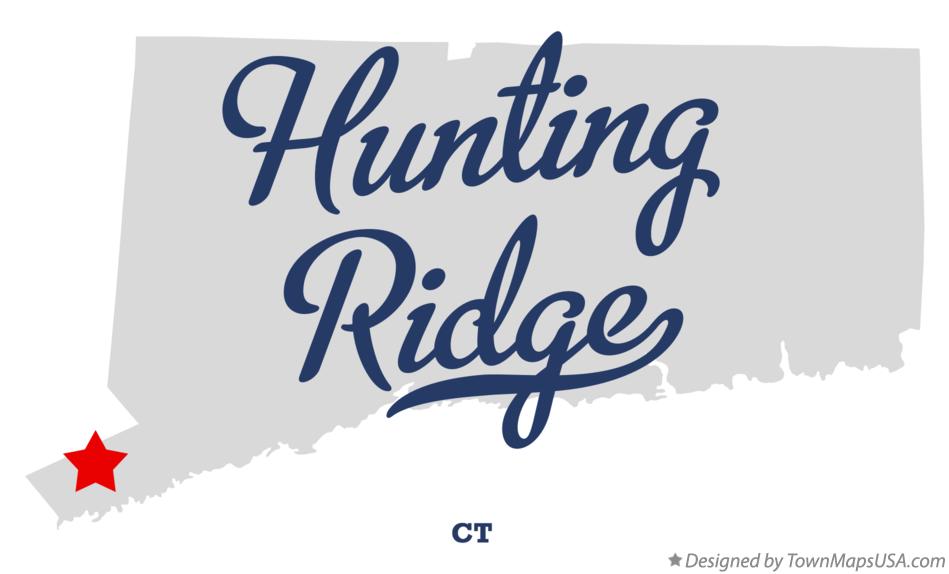 Map of Hunting Ridge Connecticut CT