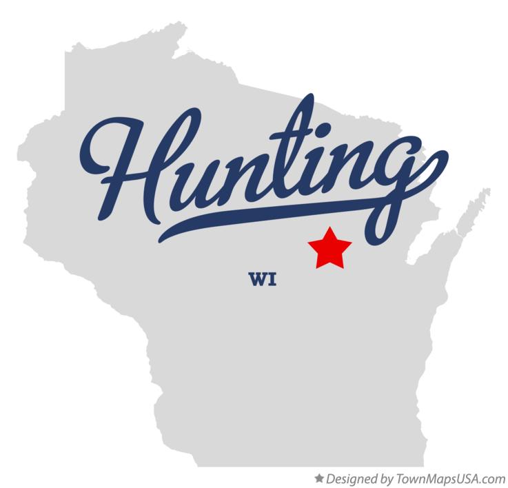 Map of Hunting Wisconsin WI