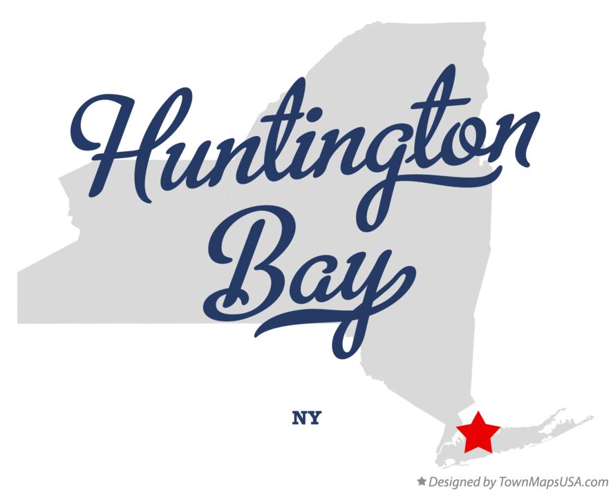 Map of Huntington Bay New York NY