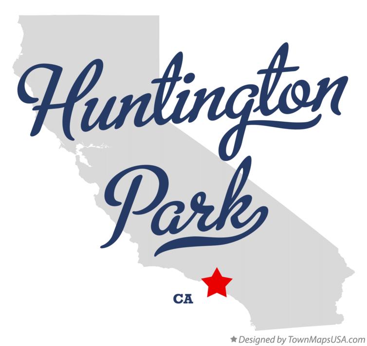 Map of Huntington Park California CA