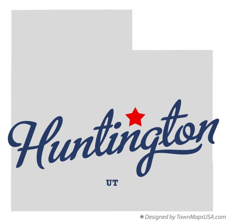 Map of Huntington Utah UT