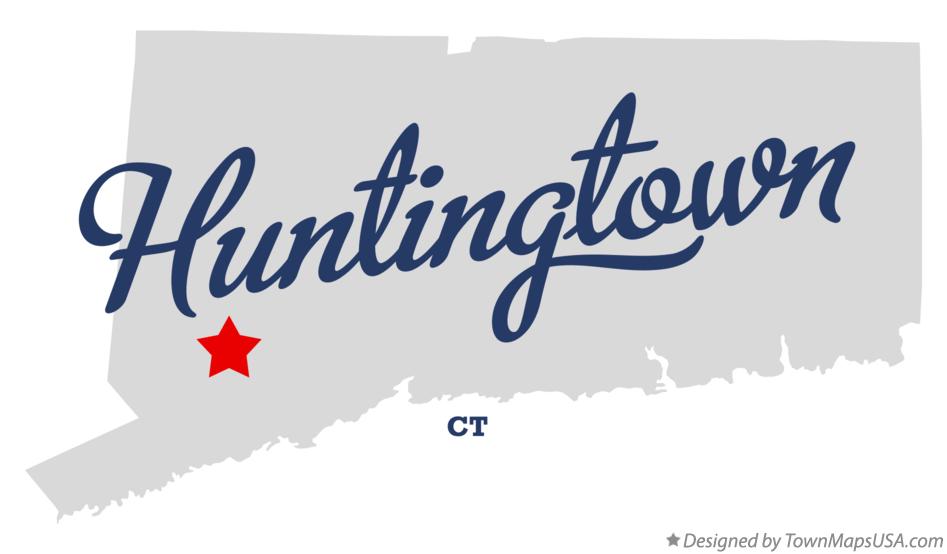 Map of Huntingtown Connecticut CT