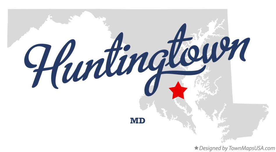 Map of Huntingtown Maryland MD