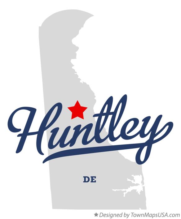 Map of Huntley Delaware DE