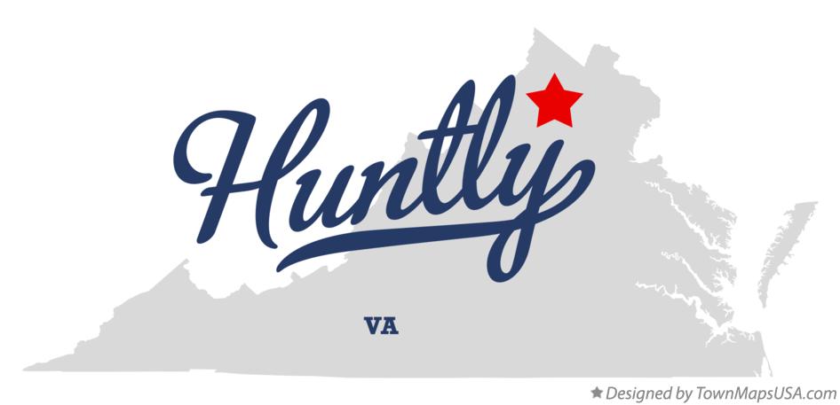 Map of Huntly Virginia VA