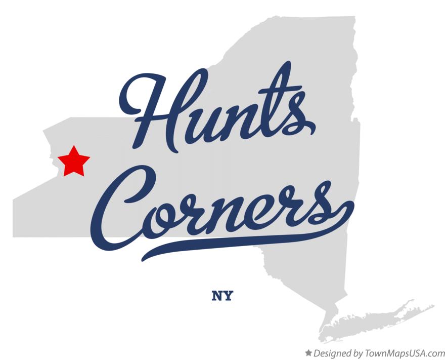 Map of Hunts Corners New York NY