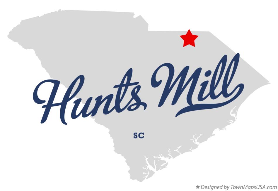 Map of Hunts Mill South Carolina SC
