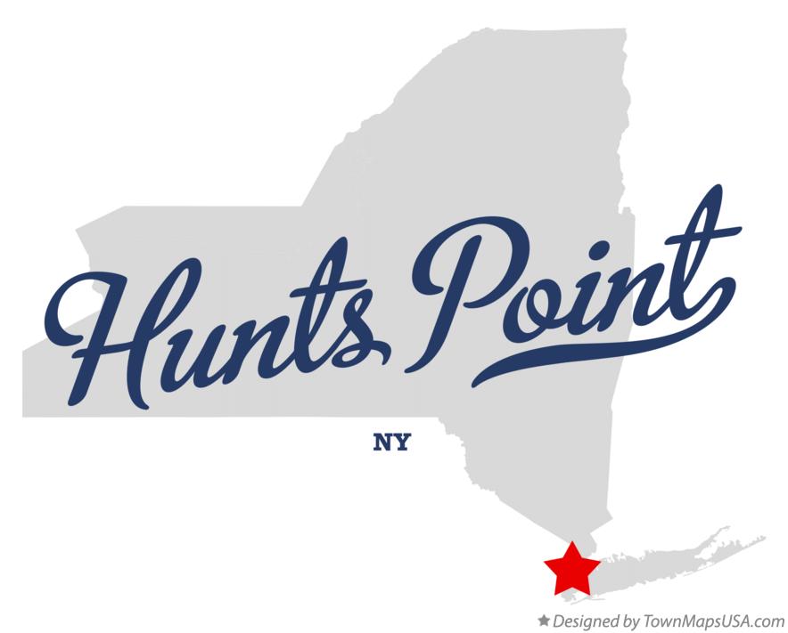 Map of Hunts Point New York NY