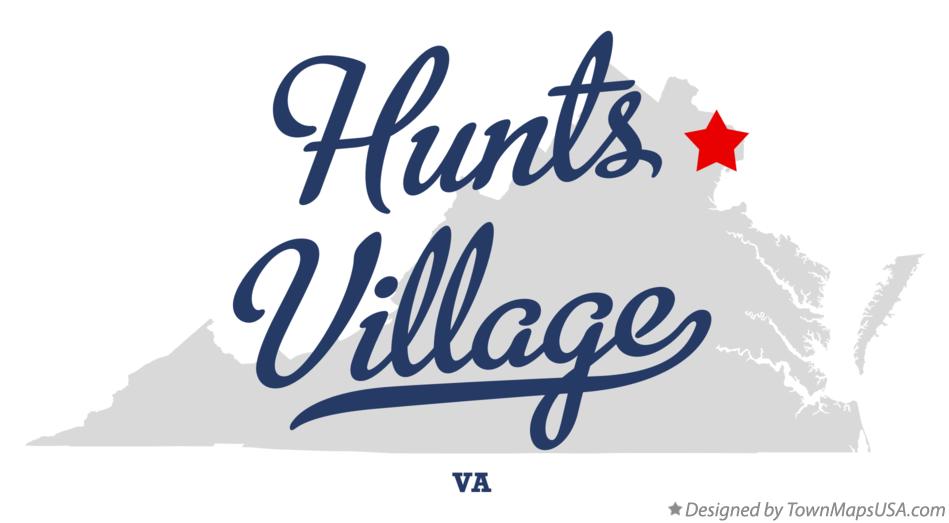Map of Hunts Village Virginia VA