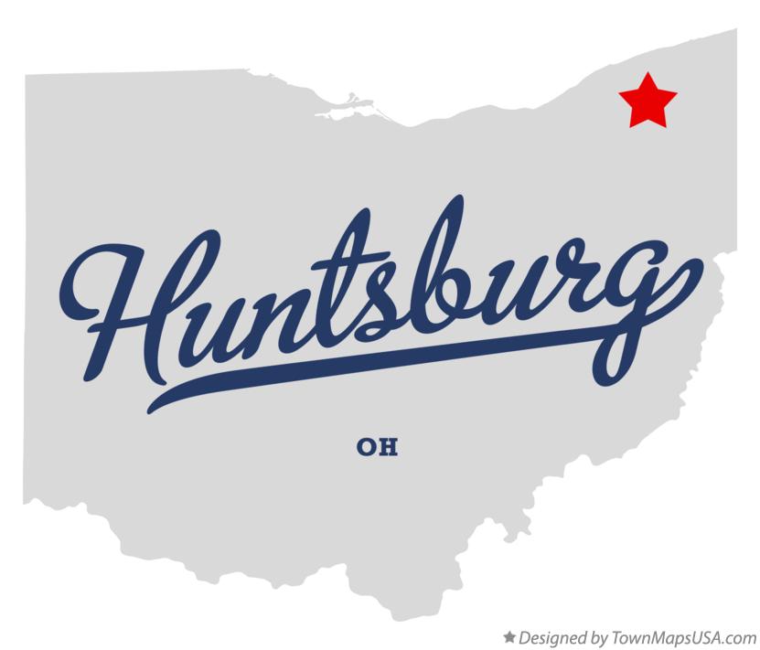 Map of Huntsburg Ohio OH