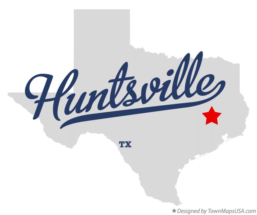 Map of Huntsville Texas TX