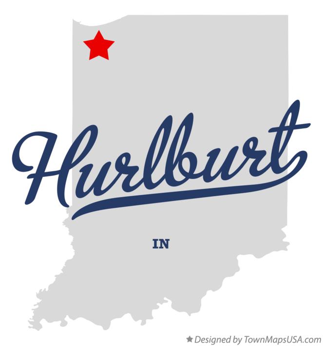 Map of Hurlburt Indiana IN