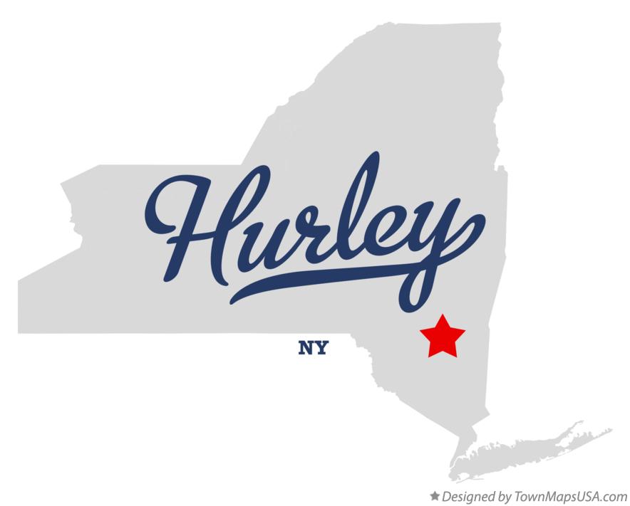 Map of Hurley New York NY