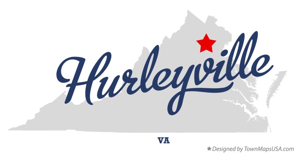 Map of Hurleyville Virginia VA