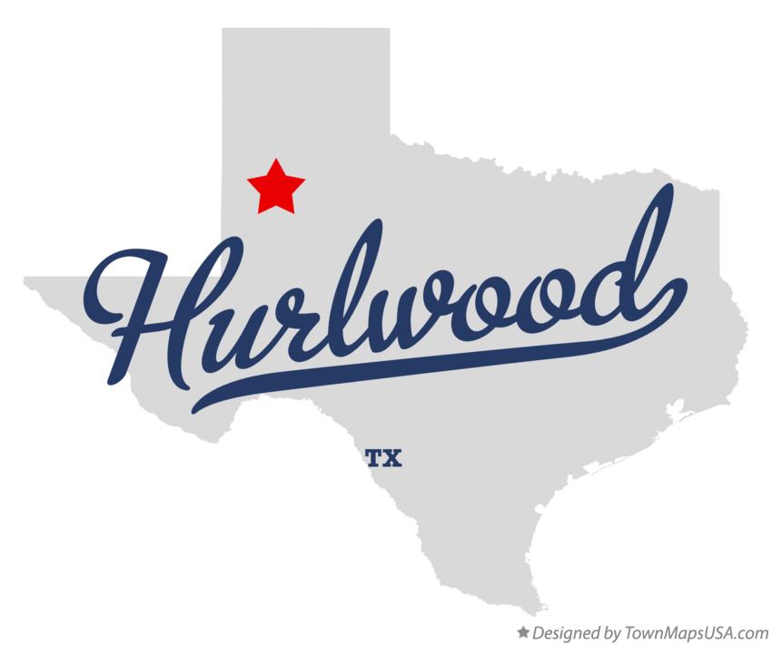 Map of Hurlwood Texas TX