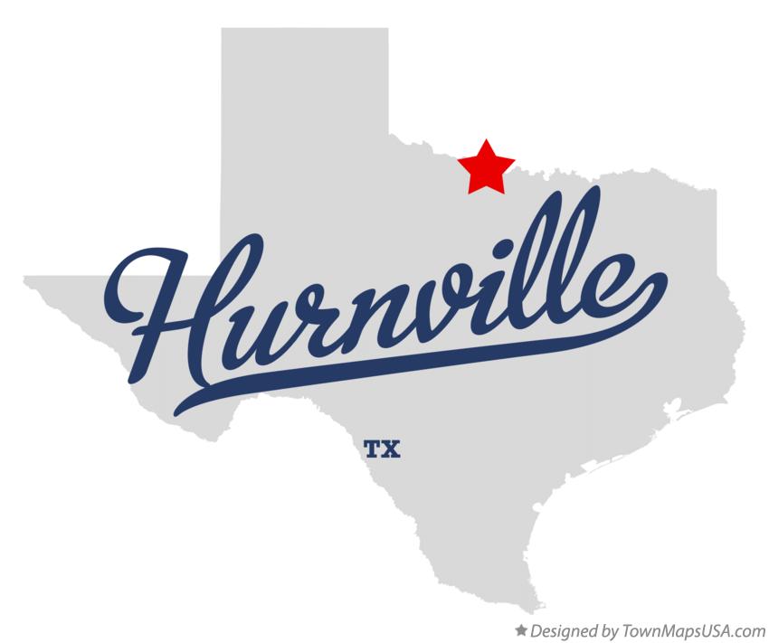 Map of Hurnville Texas TX