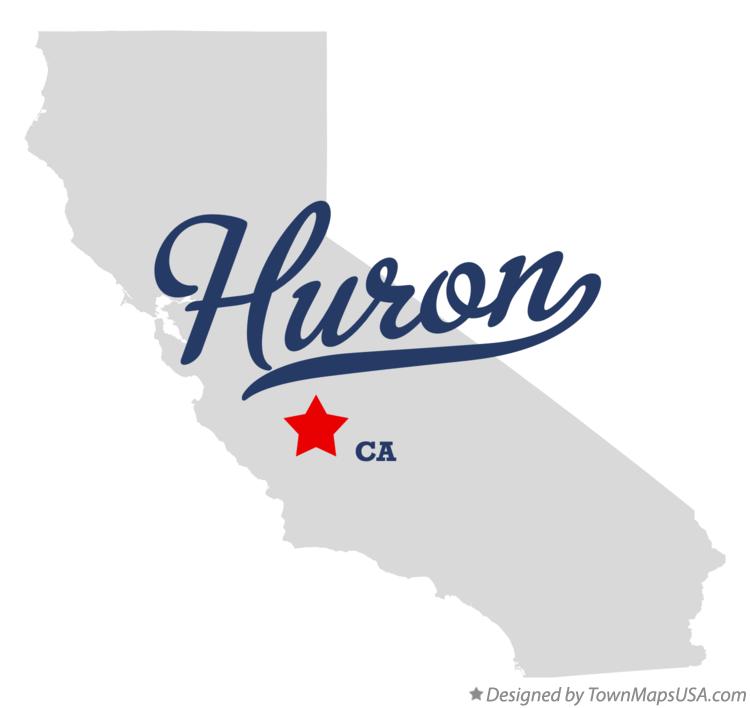 Map of Huron California CA