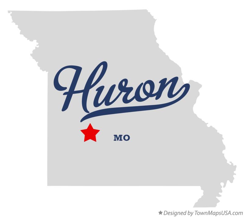 Map of Huron Missouri MO
