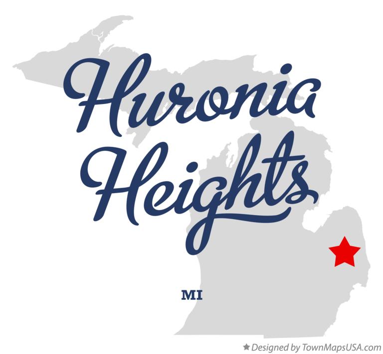 Map of Huronia Heights Michigan MI