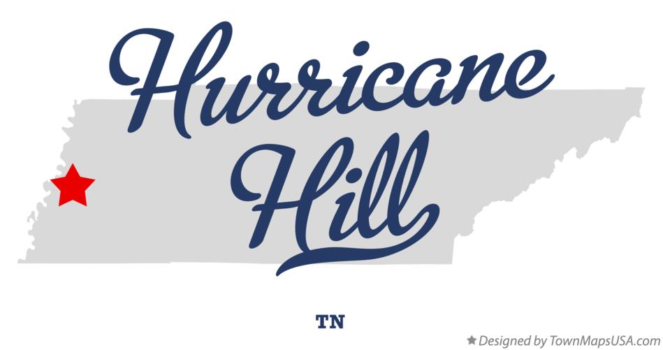 Map of Hurricane Hill Tennessee TN