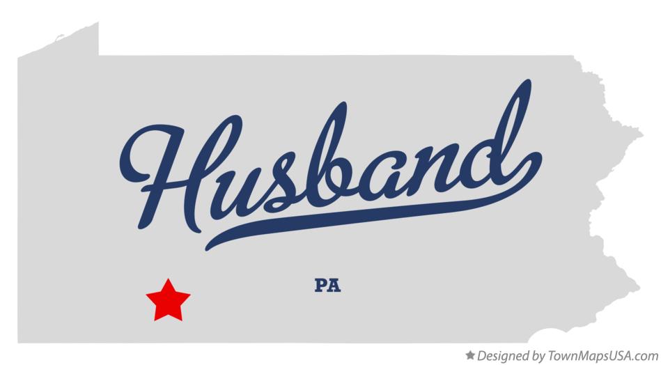 Map of Husband Pennsylvania PA