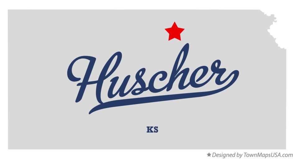 Map of Huscher Kansas KS