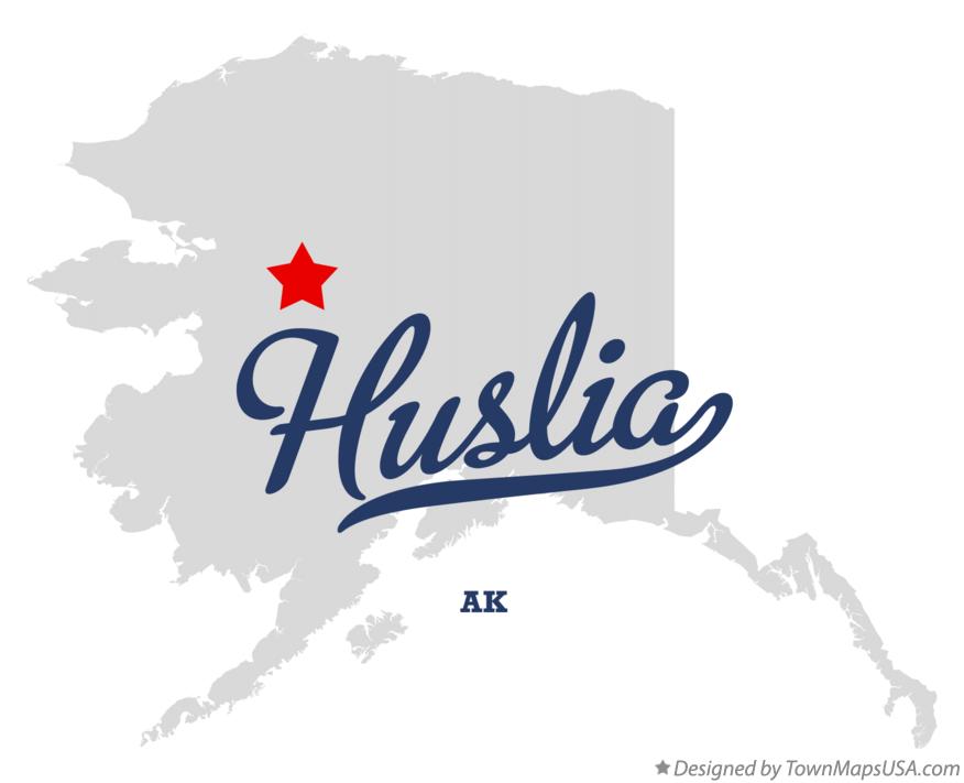 Map of Huslia Alaska AK